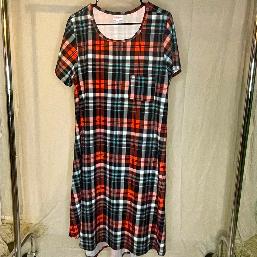 Lularoe Plaid Carly XL